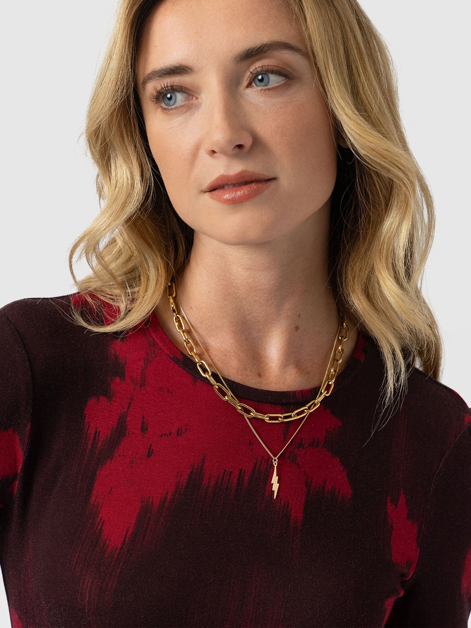 Austen Crew Neck Long Sleeve Tee - Pink Fade Floral - Women's T-shirts | Saint + Sofia® USA